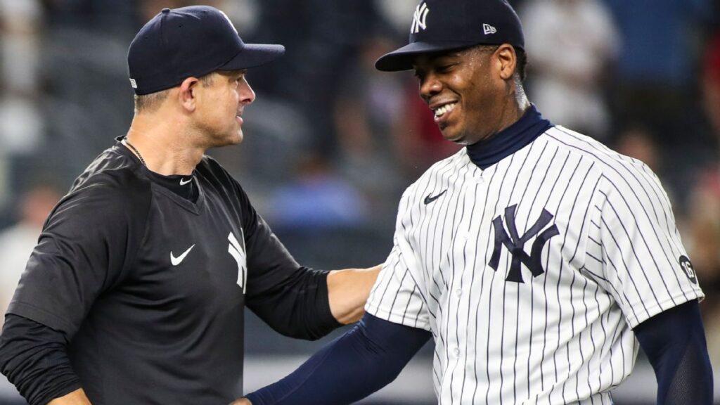 Aroldis Chapman is a strong contender for the Yankees playoff roaster.