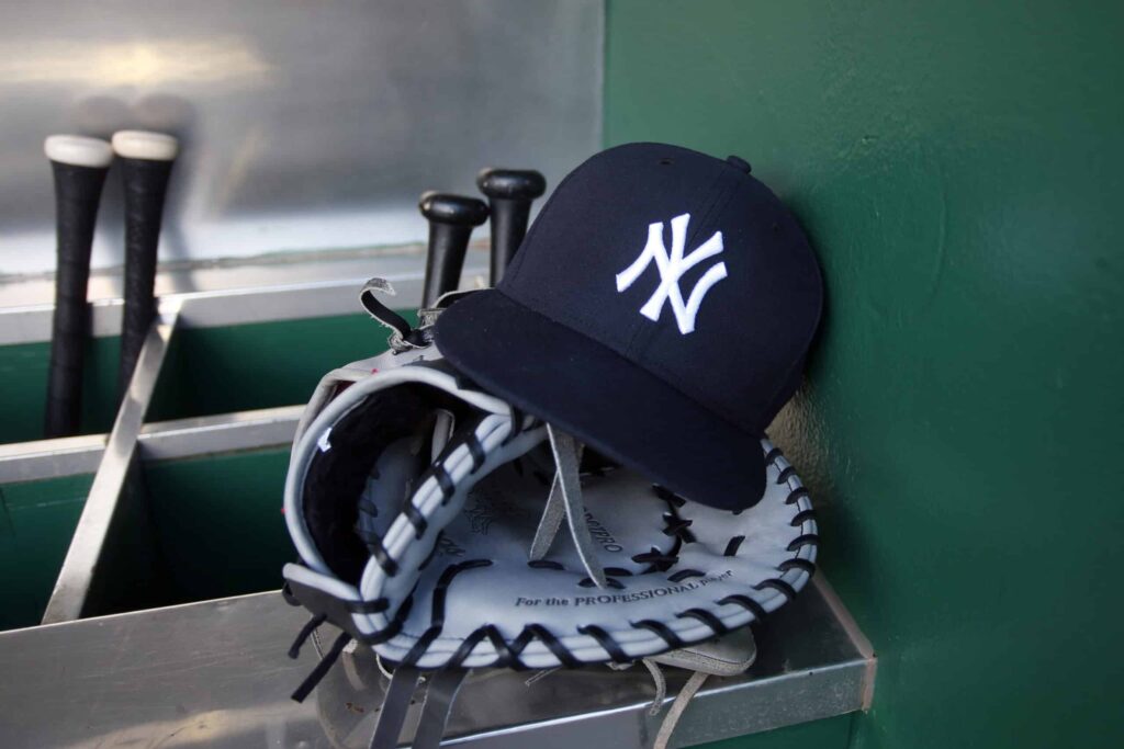 Yankees gear during a training session
