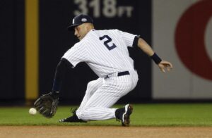 Derek Jeter fielding