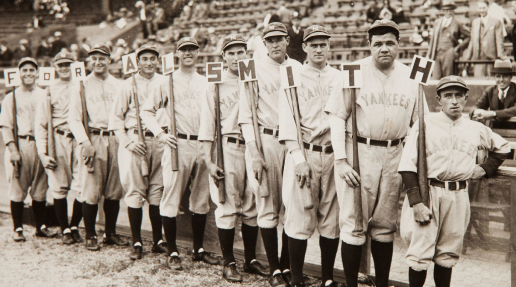 Babe Ruth makes his first start of his professional career defeats