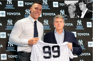 Hal Steinbrenner is with Aaron Judge on December 22, 2022