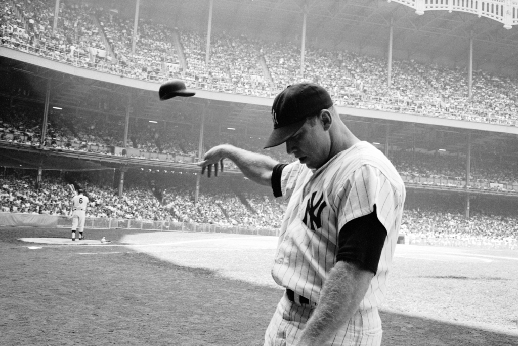 Mickey Mantle's Last Game At Yankee Stadium September 25, 1968