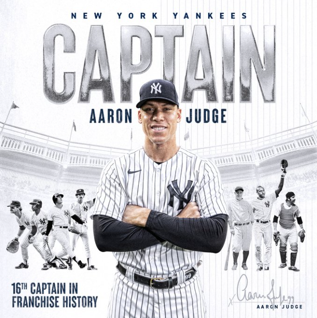Aaron Judge is the Yankees captain.