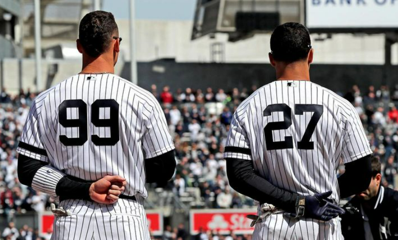 Aaron Judge and Giancarlo Stanton are two of the Yankees biggest hitters.