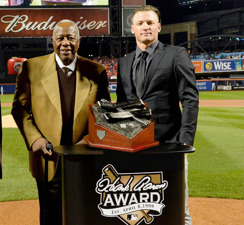 Josh Donaldson with Hank Aaron