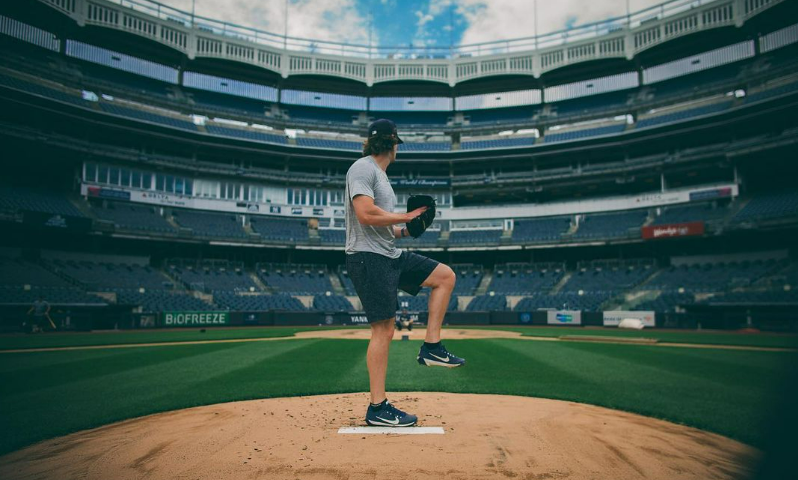 Yankees top ace Gerrit Cole is training at Yankee Stadium.