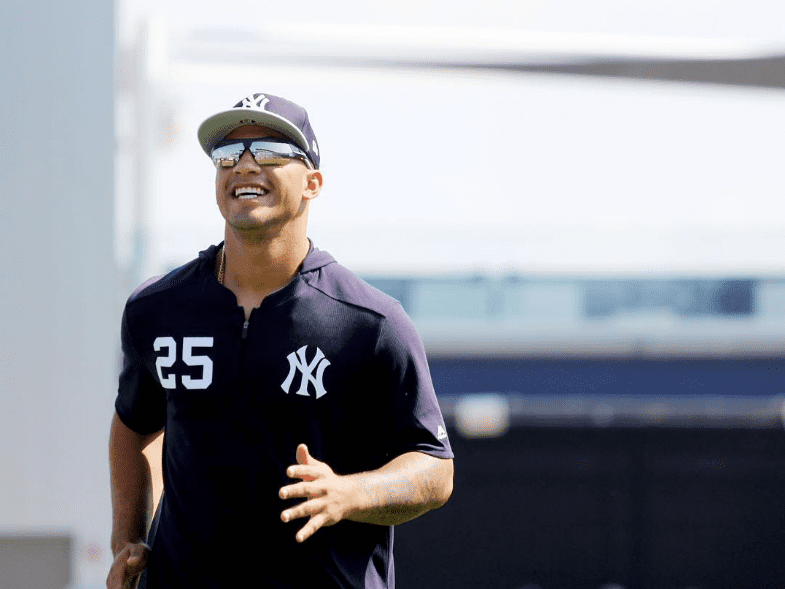 Gleyber Torres during a training session.