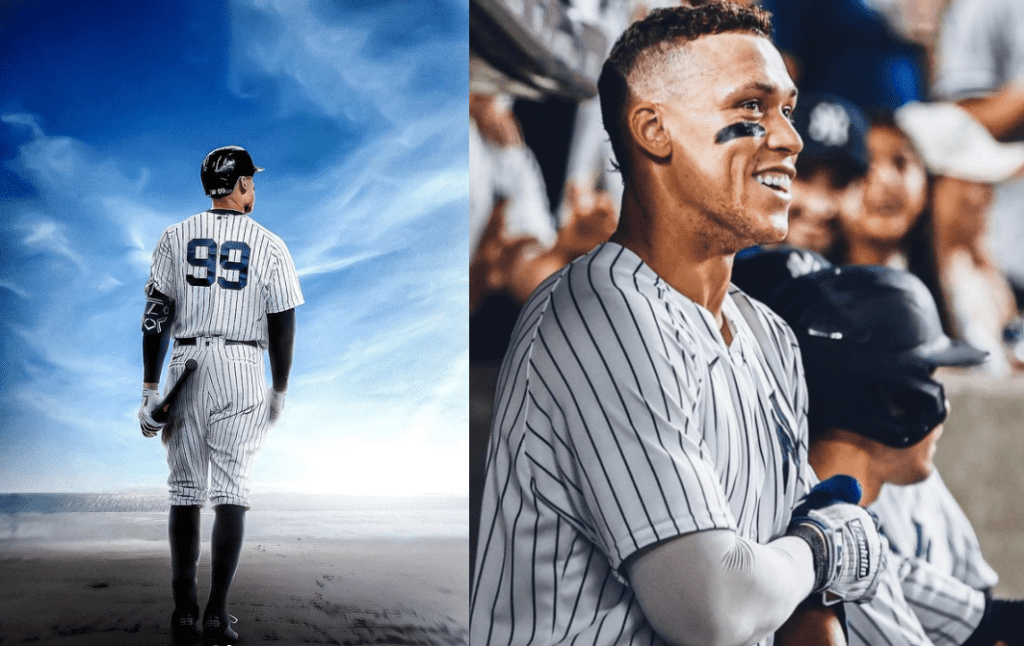 Aaron Judge Cheers Wife In New York On First Free-agency Day