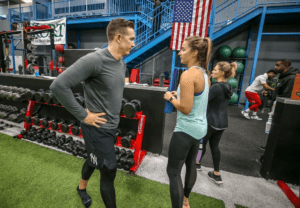 Yankees reliever Chad Green with wife Jenna at Norton Sports, Louisville.