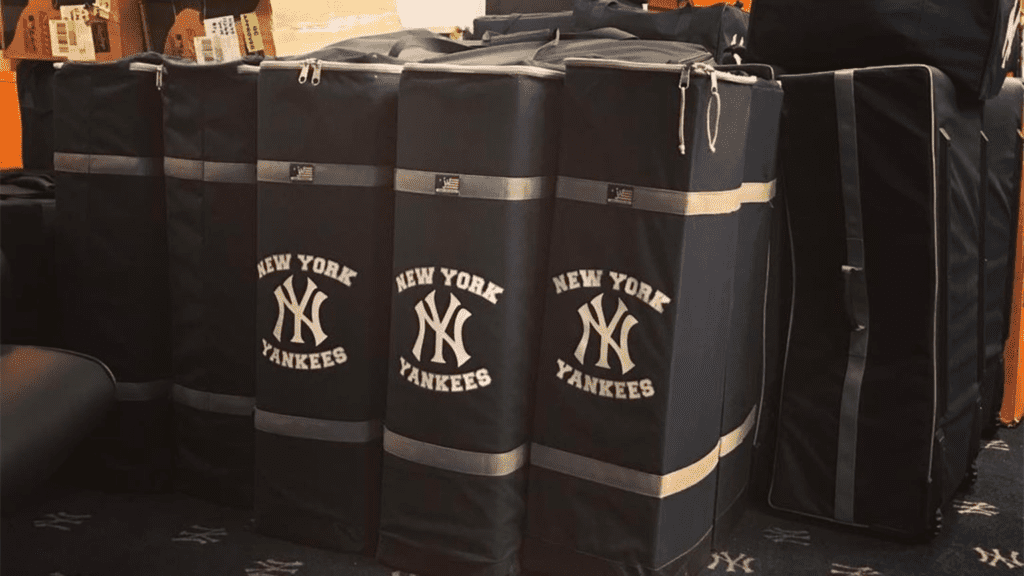 The Yankees' bags are packed and ready for Spring Training.