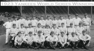 The New Yankees team in 1923 World Series