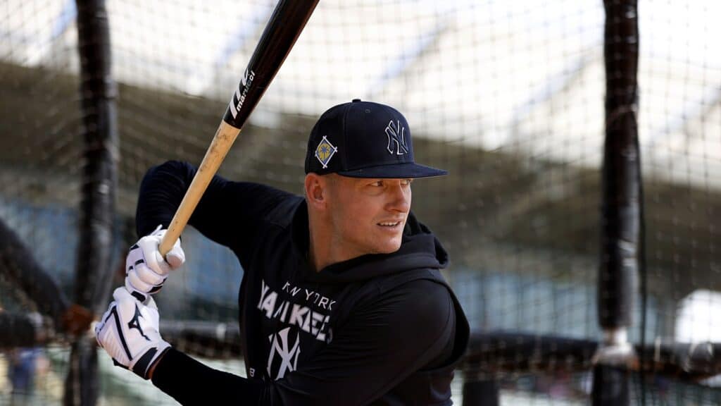 Josh Donaldson is training at Yankees spring training camp, Tampa.