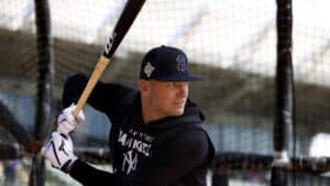 Josh Donaldson is training at Yankees spring training camp, Tampa.