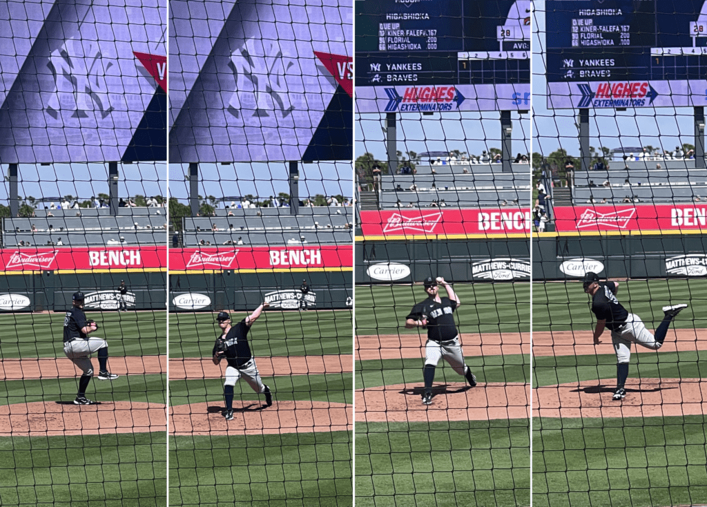 Carlos Rodon starts his first spring training game for the Yankees on Feb 05, 2023.