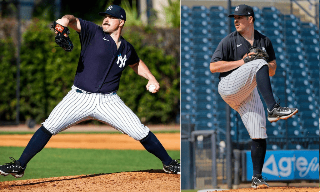 Carlos Rodon is training at Tampa, FL, during the Yankees spring training camp 2023.