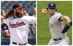 Gerrit Cole to start for the Yankees while Hunter Gaddis is to start for the Guardians on Apr 11, 2023.