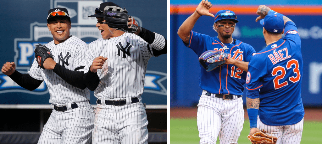 Players from the Yankees and the Mets
