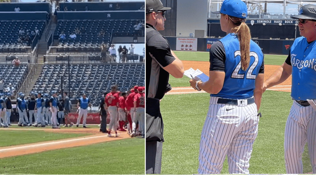 Yankees vs. Phillies MiLB brawl at Steinbrenner Field on April 23, 2023.