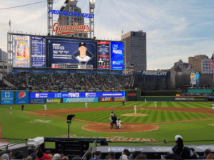 The Yankees are playing the Guardians at Progressive Field on April 10, 2023.