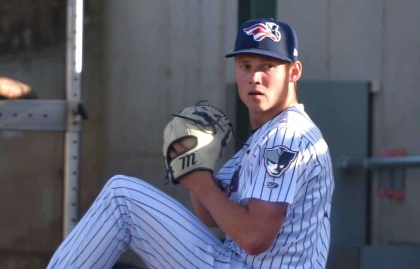 Will Warren is pitching for AA Somerset Patriots.