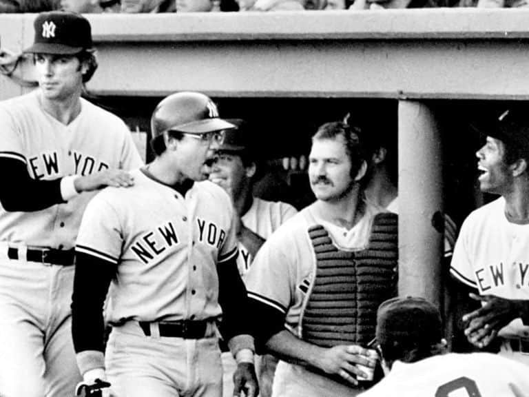 1978 El banquillo de los New York Yankees el día de la masacre de Boston.