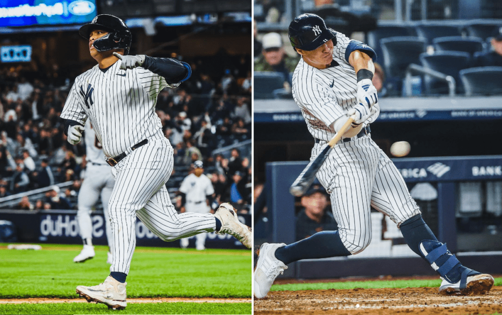Willi Calhoun and Anthony Volpe hit home runs helping the Yankees come back to beat the Guardians 4-2 on May 2, 2023, at Yankee Stadium.