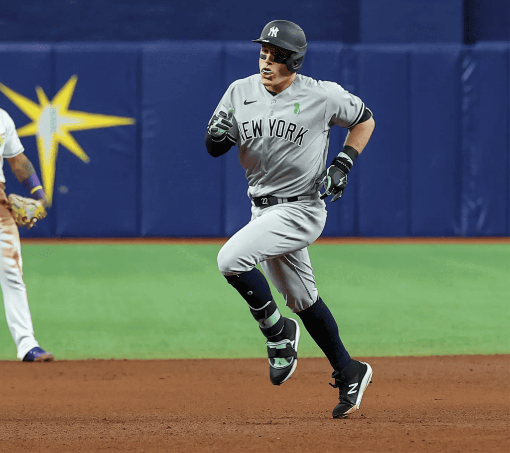 Harrison Bader hit a homer against the Rays on May 5, 2023, but couldn't save the Yankees from losing at Tropicana Field.