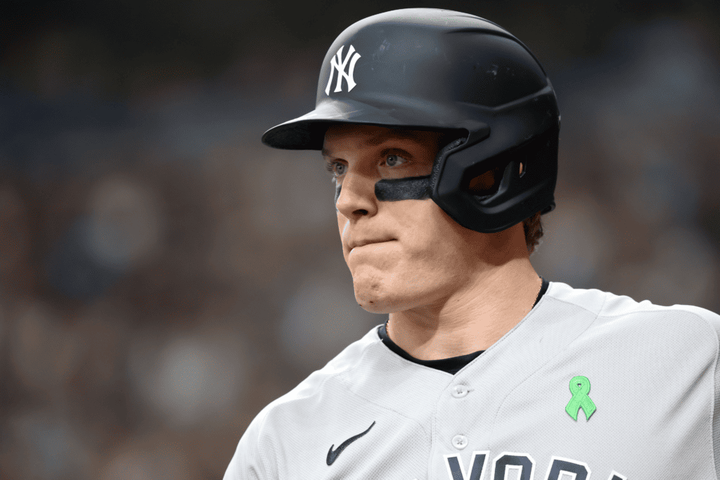 Harrison Bader of the New York Yankees is going to bat against the Rays at Tropicana Field on May 6, 2023.