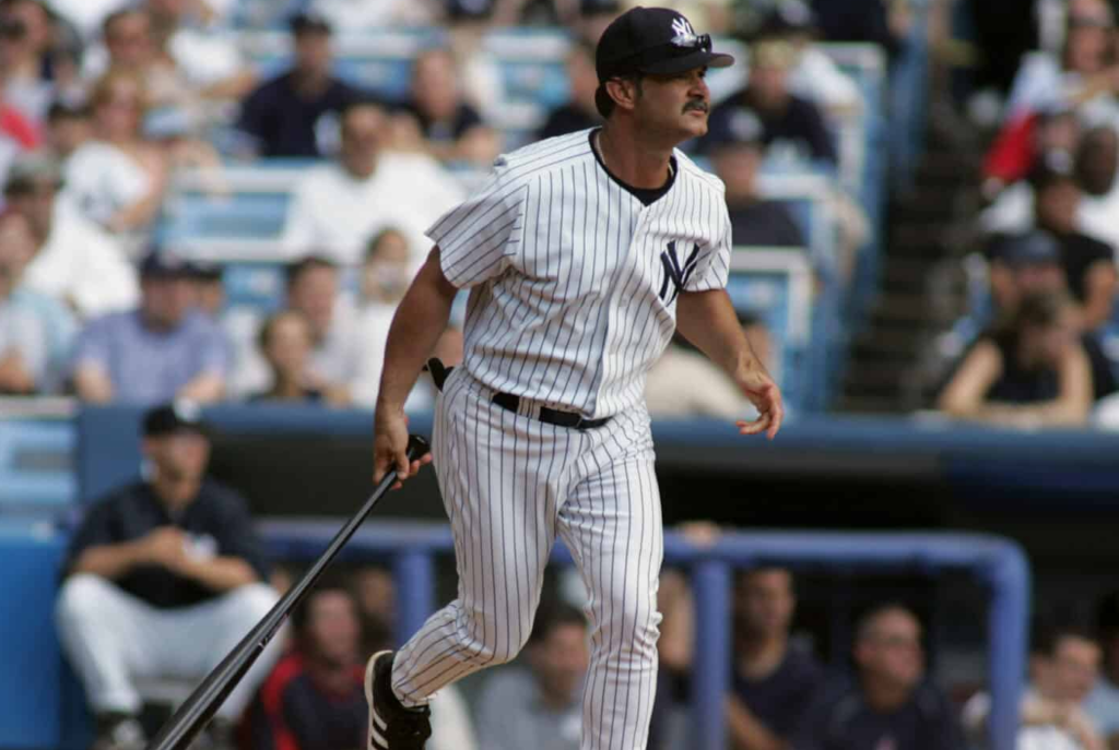 El primera base de los New York Yankees, Don Mattingly, en la década de 1980.