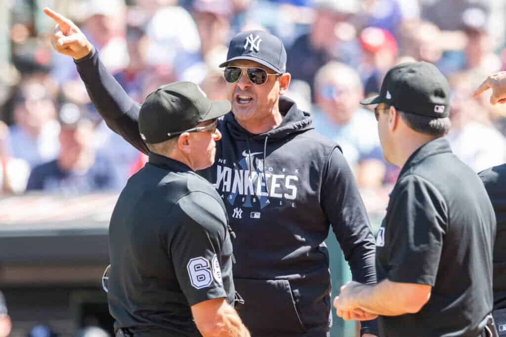 On May 15, 2023, in Toronto, Yankees manager Aaron Boone was ejected from the game following a heated argument with the umpire.