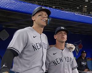 Ben Rortvedt with Aaron Judge