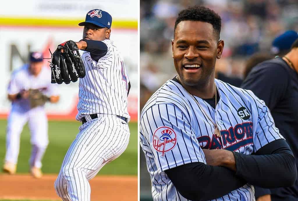 Luis Severino starts for Somerset Patriots in his first rehab game on May 16, 2023.