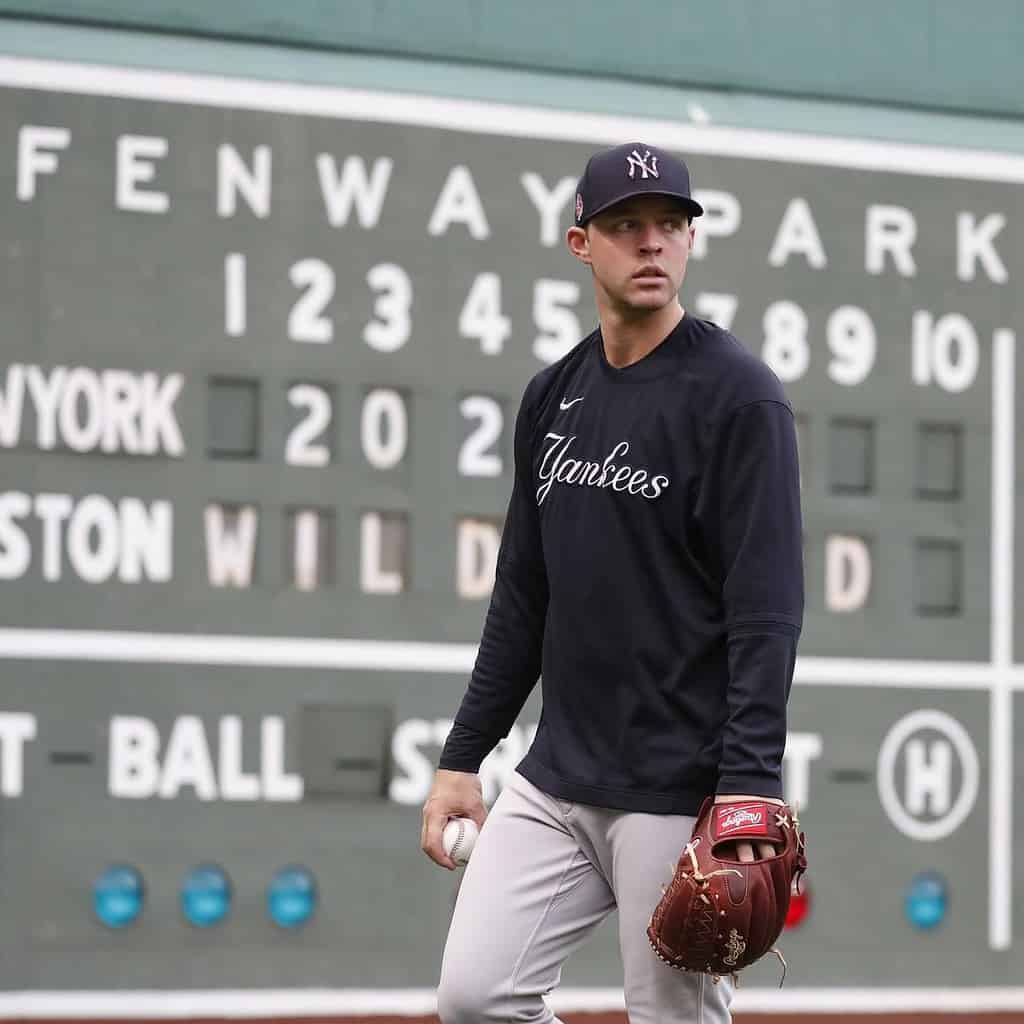 Yankees relief pitcher Michael King is at Fenway Park.