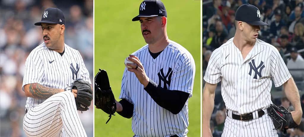 Yankees starters Nestor Cortes and Carlos Rodon and pitcher Ian Hamilton