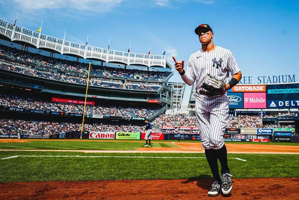 Aaron Judge, capitán de los Yankees, en el Yankee Stadium el 1 de junio de 2023.