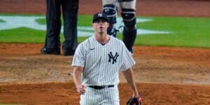 Clay Holmes in action for New York Yankees