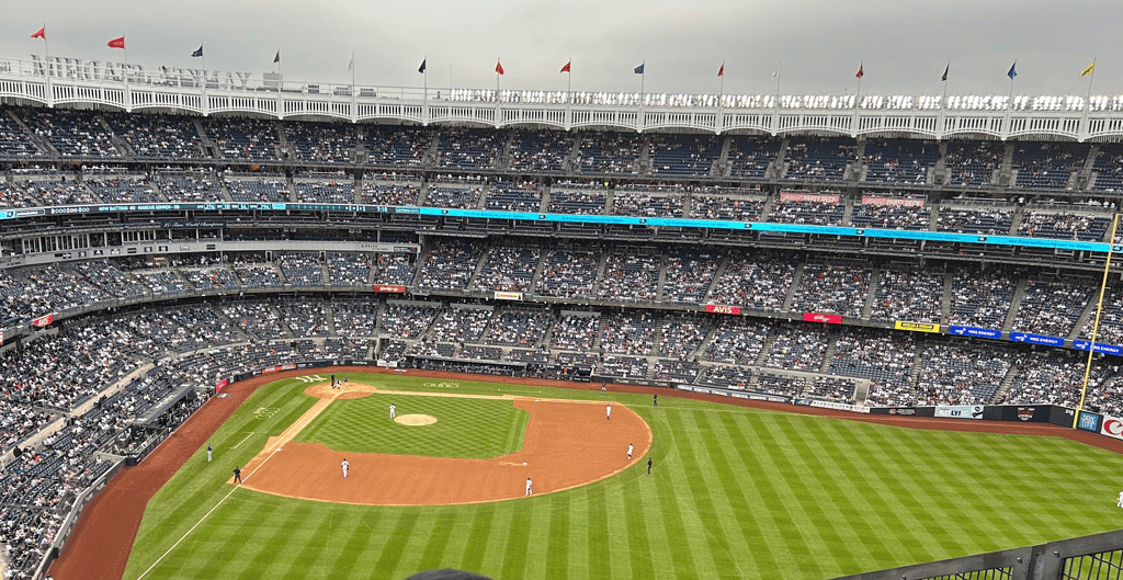 The Yankees vs. Rangers game at Yankee Stadium on June 23, 2023.