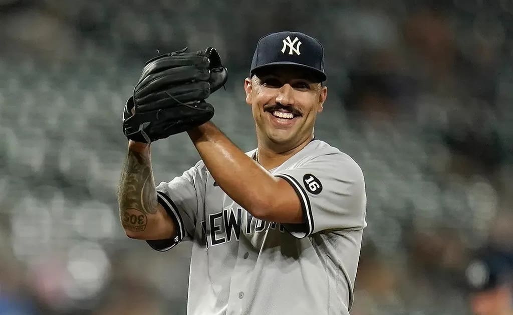 New York Yankees pitcher Nestor Cortes and fiance Alondra Esteras