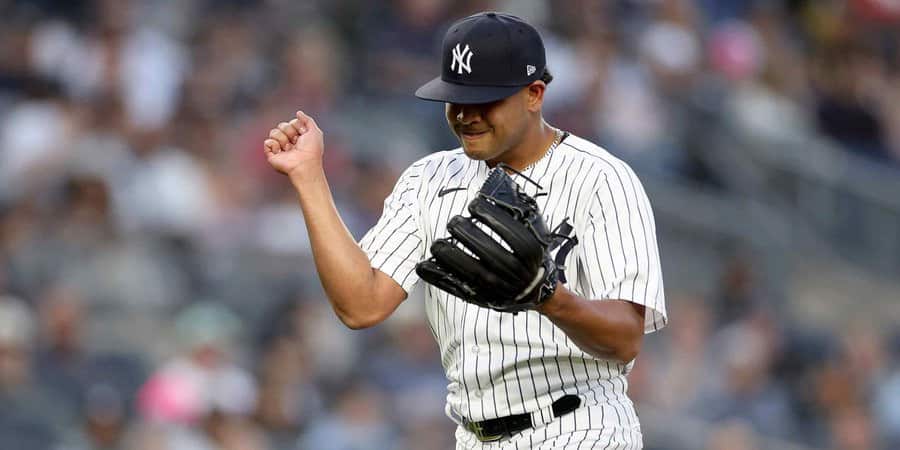 Randy Vasquez is up against the White Sox at Yankee Stadium, where he secures his first win in his second start, on June 08, 2023.
