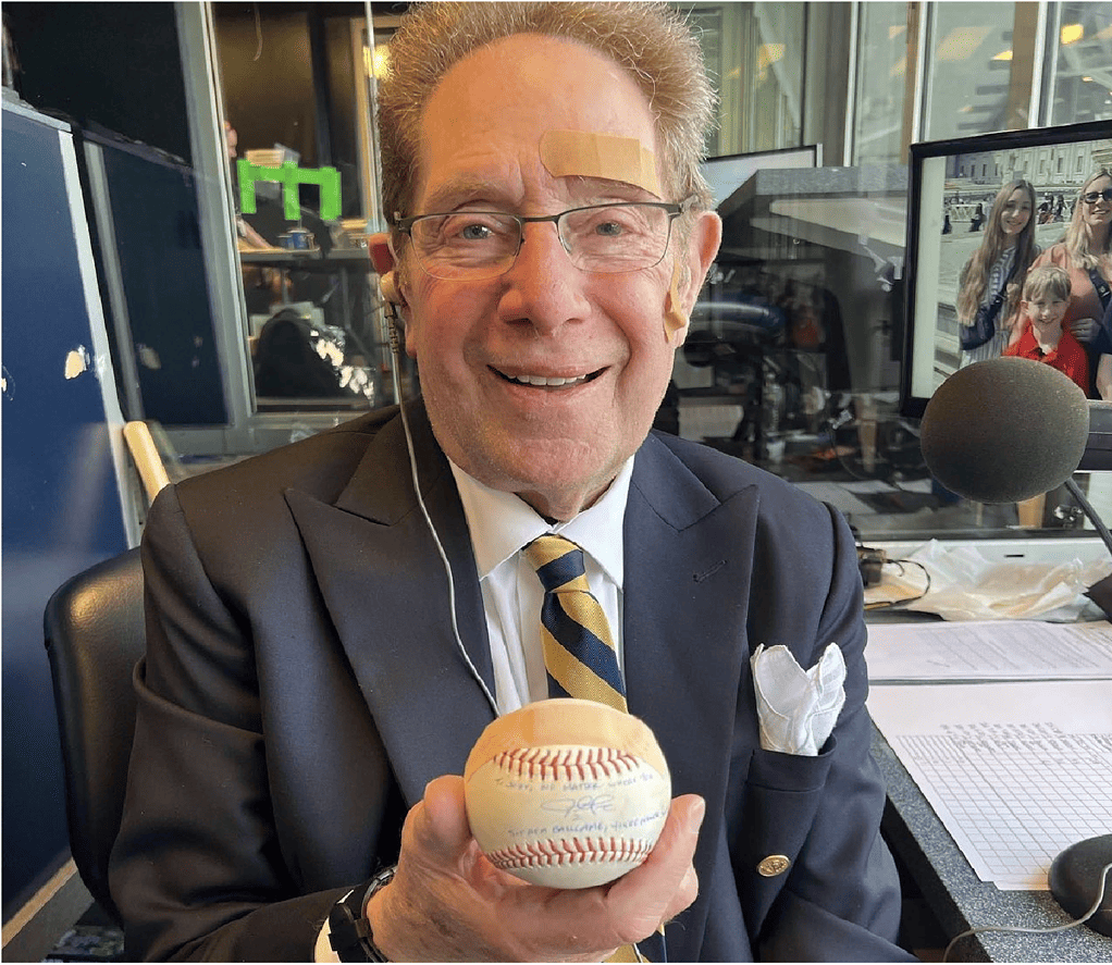 John Sterling returned to Yankees booth at Yankee Stadium on June 11, 2023, a day after a foul ball hit him in the head.
