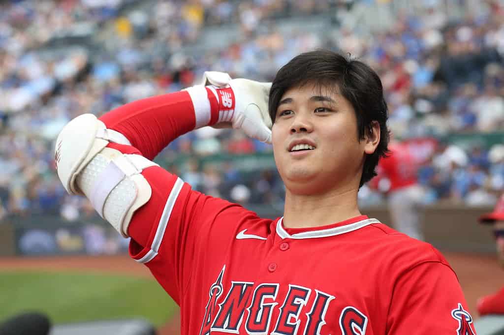 The Yankees target Ohtani wearing the Angels colors.