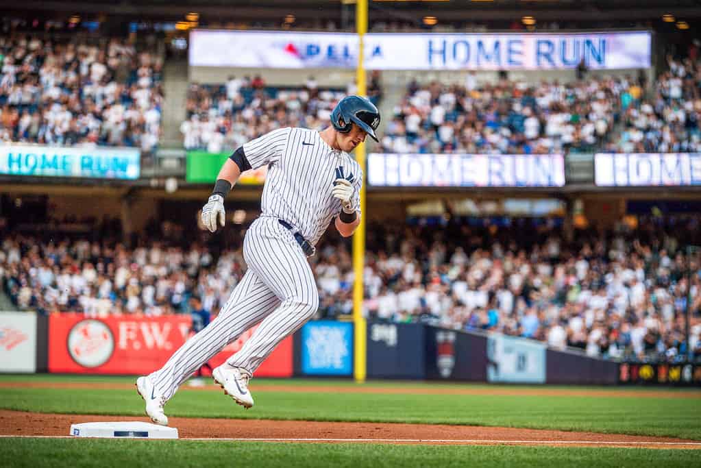 New York Yankees player during the game against Seattle Mariners.