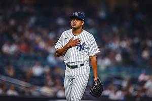 Randy Vasquez is up against the White Sox at Yankee Stadium, where he secures his first win in his second start, on June 08, 2023.