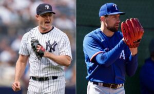 Yankees' Gerrit Cole vs. Rangers' Nathan Eovaldi on June 25, 2023, at Yankee Stadium.