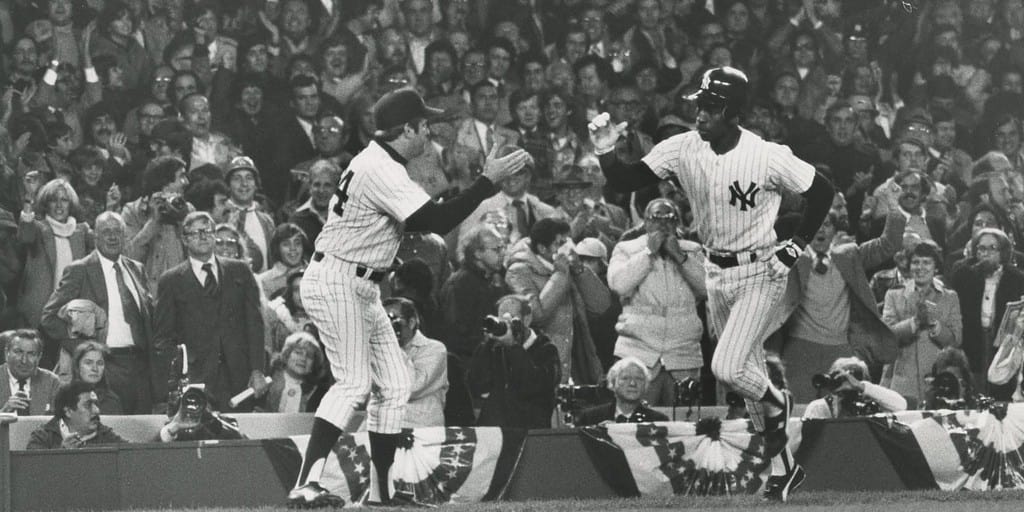 Willie Randolph of the Yankees hit a home run in the 1977 World Series opener against the Dodgers.