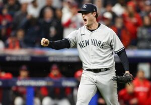 Gerrit Cole in action for the New York Yankees.