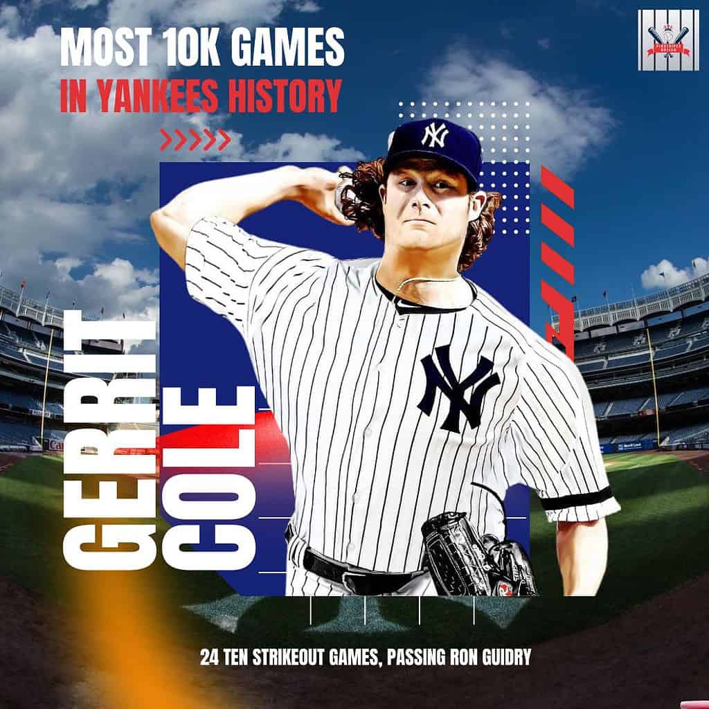 Gerrit Cole, the starting pitcher of the New York Yankees.