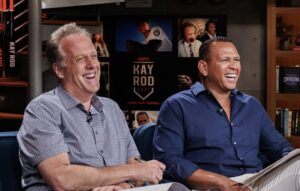 Yankees voice Michael Kay with former team great Alex Rodriguez
