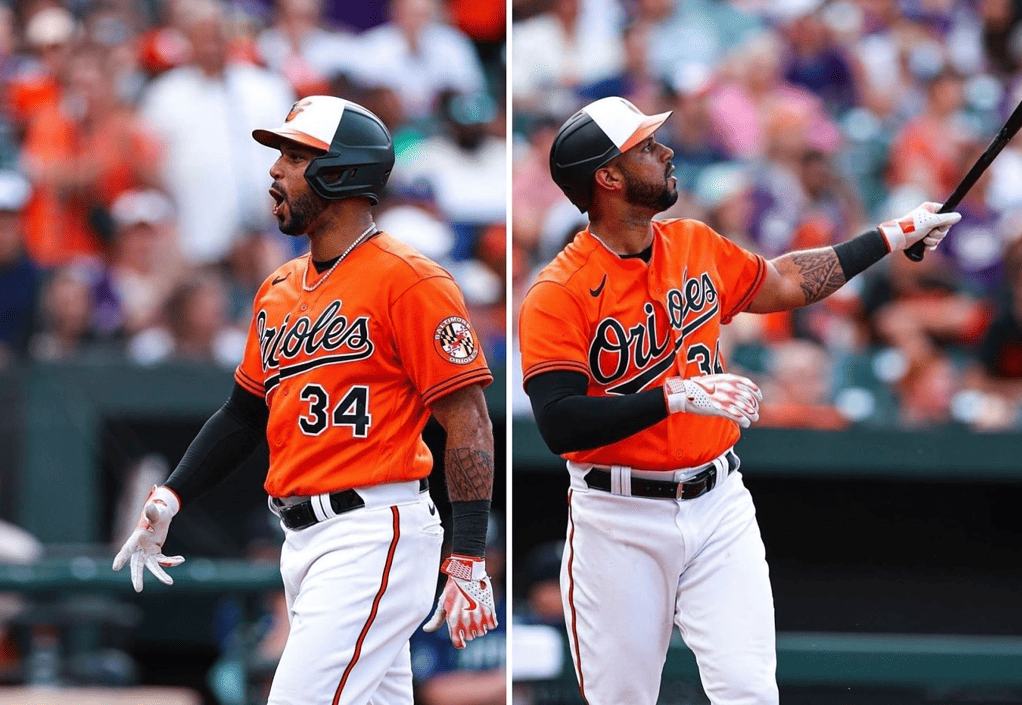 Former Yankees player Aaron Hicks is playing for the Baltimore Orioles.