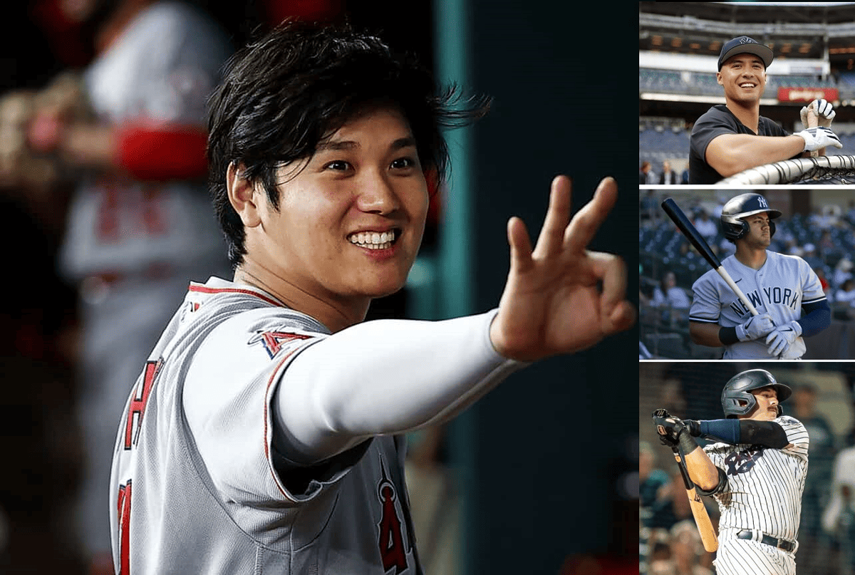 Shohei Ohtani and Yankees future stars Anthony Volpe, Jasson Dominguez, and Austin Wells